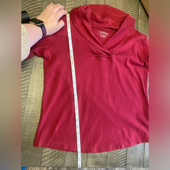 L.L. Bean pullover long sleeve shawl collar sweatshirt - Picture 7 of 8